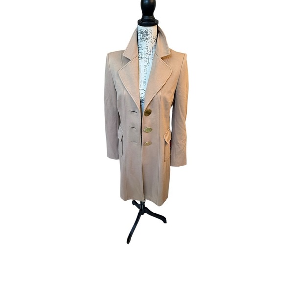Elegant Tan Women's Coat Boston Proper - Picture 3 of 10
